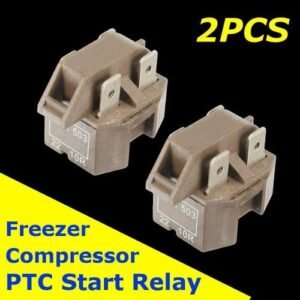 2PCS Universal Refrigerator Freezer Compressor PTC Start Relay IC-4 Replacement