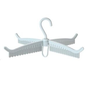 Foldable 360 Degree Rotation Drying Rack Multi-purpose Underwear Socks Storage Rack Useful Clothes Hanger Bathroom Aliance-blue