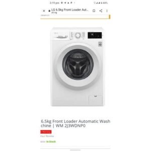 LG 6.5KG FRONT LOADER WASHING MACHINE WM2J3WDNPO