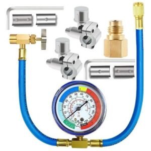 R134A Refrigerator Freon Recharge Hose Kit, R134A AC