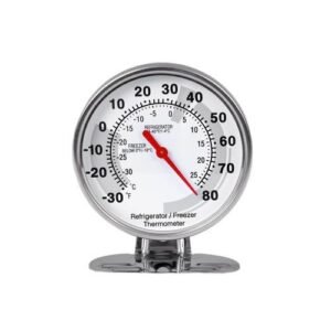 Stainless Refrigerator Thermometer Freezer Temperature Gauge Mini Thermometer Grill for Home Kitchen Food