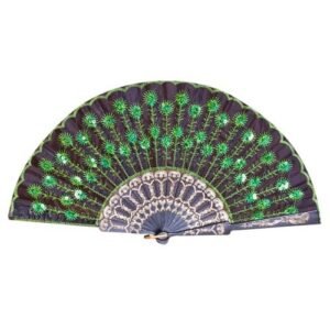 Accessory Tail Fan Summer Bone Carved Home Decor Fan Folding Print Art Embroidery Plastic Peacock @D Feather Sequins Hand Crafts