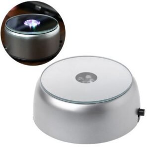4-Led Round Luminous Base Laser Light Stand Holder For
