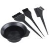4pcs HAIR COLOR DYE BOWL TOOL KIT, TWIN QUALITY BRUSH SET