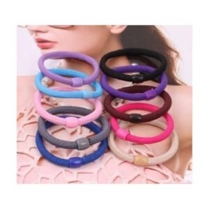 6 Pcs Multi Colour Elastic Hair Ties Band