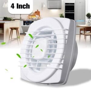 Waterproof Exhaust Extractor 4 Inch 12W 2400 R/min Ventialting Fan Wall Mounted Air Blower Bath Toilet