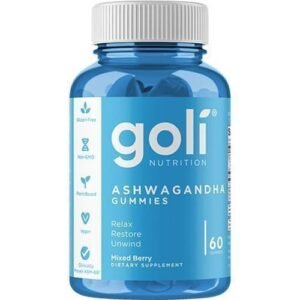 Goli Nutrition GOLI ASHWAGANDHA GUMMIES - 60 Counts Big Pack Expires 2025