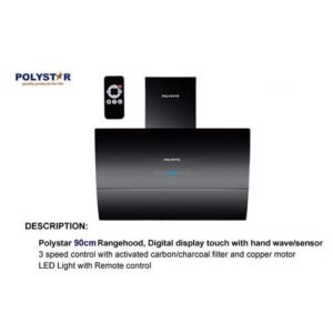 Polystar Digital Inverter Control KitchenHood Tempered Glass Remote