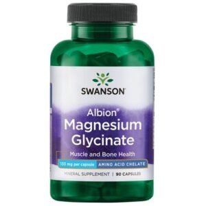 Swanson Albion Magnesium Glycinate, 90 Capsules-Muscle & Bone Health
