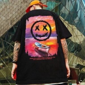 HIGH QUALITY T-SHIRT WITH DESIGN FOR UNISEX .