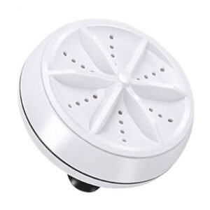Mini Ultrasonic Washing Machine Portable Turbo Personal Rotating Washer Convenient Travel Home Business Travel USB-white-B