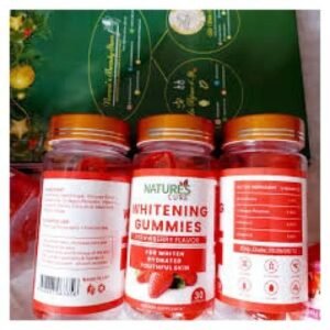 Nature'S Cure Skin Whitening Gummies- Strawberry Flavour