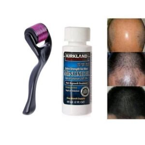 Kirkland Signature Minoxidil 5% Hair & Beard Growth With Applicator And Dermaroller Tool