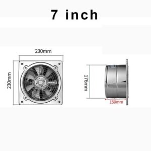6''7''8'' Stainless Steel Kitchen Ventilator Exhaust Fume