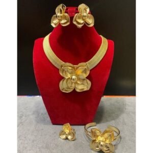 Gold Amire Superior Quality & Non Fading Women Complete Jewelry Set (U.S.A)