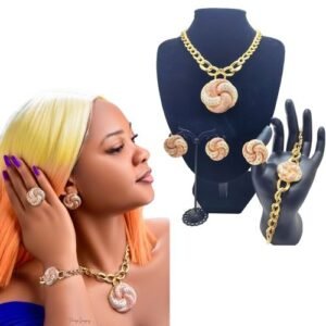 3 Colour Zirconia Women Jewelry Sets Ladies Necklace Jewelry Costume Jewelry Set