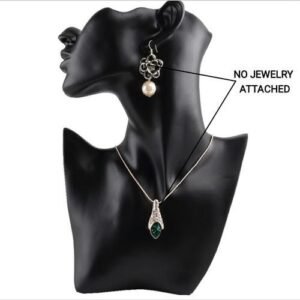 Resin Mannequin Necklace Earring Jewelry Display Head Bust Stand Holder Rack