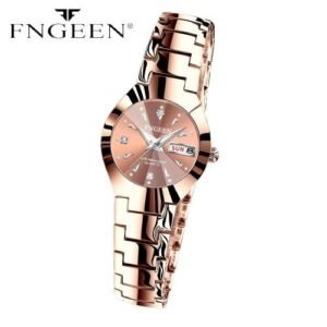 Fngeen Women's Coffee Commercial Quartz Watch - Coffee