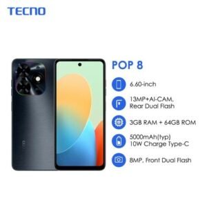 Tecno POP 8 6.6? 3GB RAM/64GB ROM Android T Go ? BG6