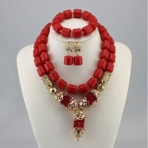Coral Beads For Traditional Wears, Simply Coral Bridal Jewelry