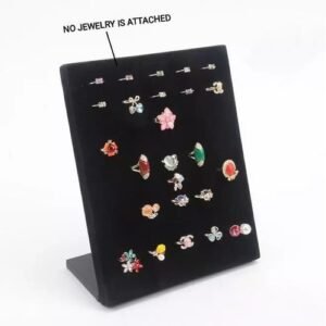 New L Shape Finger Ring Jewelry Display Stand Shelf Showcase Rings Holder Rack Stock Jewelry Organizer Key Ring Keychain Storage