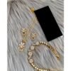Ladies Desired Stylish Luxury Fashion Sets Of Bracelet,Earring, Necklace & Free Knuckle Ring Set