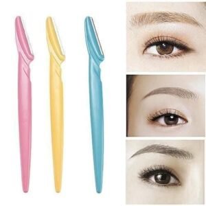 Three Pieces Of Re-usable Eye Brow Razors