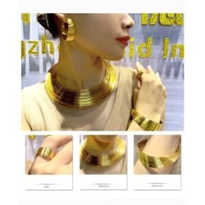 Quality Wire India Costume Women Jewelry Set Accessories Female Silver Necklace Sets