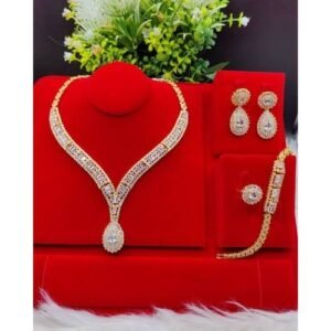 Gold Mine So Beautiful & Original Non Fading Gold Zirconia Jewelry Set