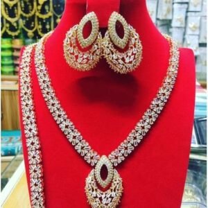 Gold Mama Original Quality + 5 Years Warranty Non Fading Gold Zirconia Jewelry Set (U.S.A)