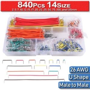 Solderless Breadboard Arduino 840Pcs For Kit 14Size 26AWG