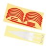 Scooter Reflective Stickers Night Decal Set Waterproof Wheel Red White