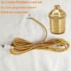 Listed Cord UL Covered Set Cloth 15ft Pendant Lamp Cable