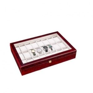 Formica Wooden Wrist Watch & Jewelry Storage Box - 24 Slots