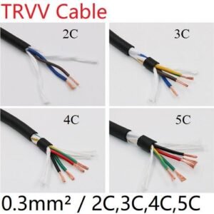Towline Sheath 0.3mm Square 5 Core Copper Cable 3 TRVV 4 2