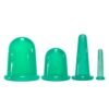 Cupping  Sets  Cups - Flexible Silicone Vacuum Cups. Green