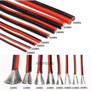Tinned Wire 5M Flexible 2pin Copper Soft Lamp Silicone