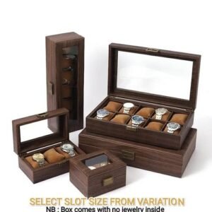 2/3/6/10/12 Slots Formica Wood Leather Storage Display Watch Box