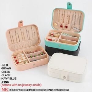 Jewelry Box Organiser Small Travel Jewelry Storage Case For Rings Earrings Necklace Bracelets Jewelry Gift Box Girls Women Personalised Jewellery Boxes
