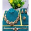 Gold Best Very Beautiful & Stylish Non Fading 4in1 Multi-color Zirconia Jewelry Set