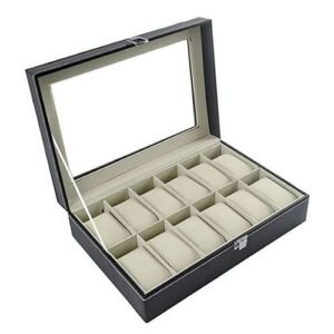 Wrist Watch & Jewelry Storage Box - 12 Slots