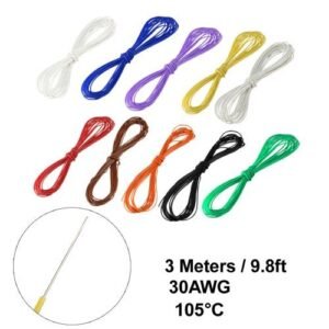 10pcs Length P AWG Wrapping DM-30-1000 UXCELL 3m Wire N 30