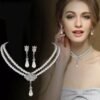 Fashion Jewelry Lovely Radiant  Fashion Jewelry Set - Silver