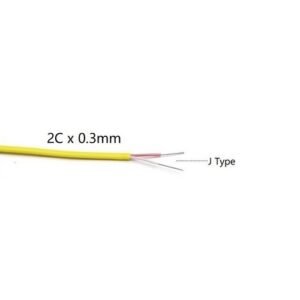 PTFE Thermocouple 2Cores Wire J K Shielded Insulator T Type