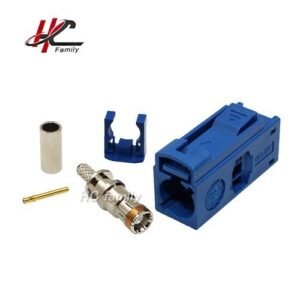 Cable Female Connector Blue Fakra Crimp Jack RG316 5005 For