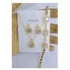 3 SET ZIRCONIA ICE NECKLACE EARRING AND BRACELET