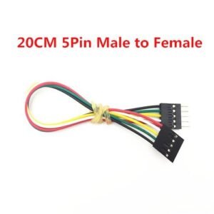 Cables 20pcs 20cm 2.54MM Lot Draht 5pin DuPont AWG26