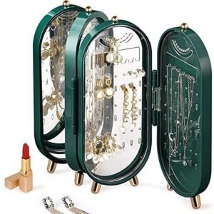 Foldable Jewelry Stand Jewelry Box With Mirror