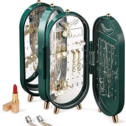 Foldable Jewelry Stand Jewelry Box With Mirror
