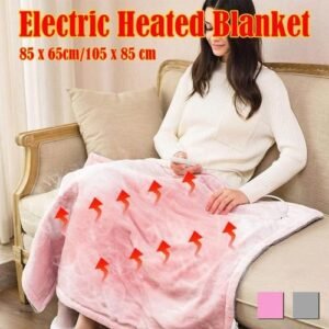 Electric Heated Throw Over Under Blanket 3Heating Control Washable Warm Mattress Pink 85 * 65cm